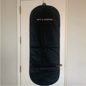 Net-A- Porter Black Woven Mesh Gown Wedding Dress Long Garment Bag